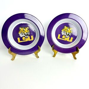 Vintage LSU Tigers Louisiana State University Dorm/Kitchen Melamine Bowls Set 2